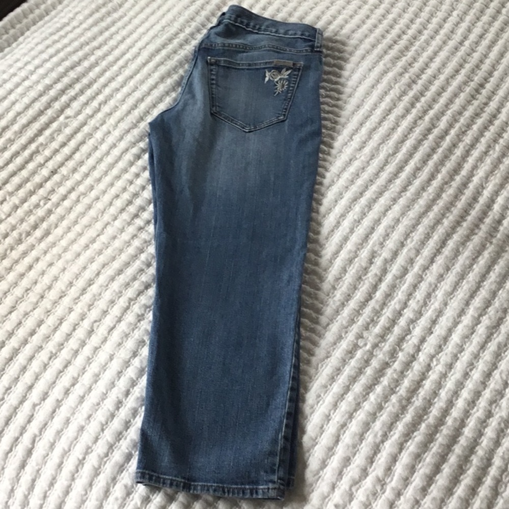 Eddie Bauer boyfriend cropped length.